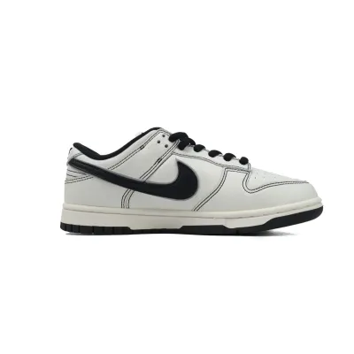 LJR Batch Nike Dunk Low x Undefeated Black White Custom FC1688-139 02