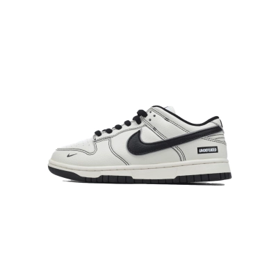 LJR Batch Nike Dunk Low x Undefeated Black White Custom FC1688-139 01
