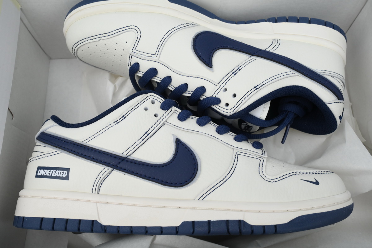 LJR Batch Nike Dunk Low x Undefeated White Blue Custom FC1688-139