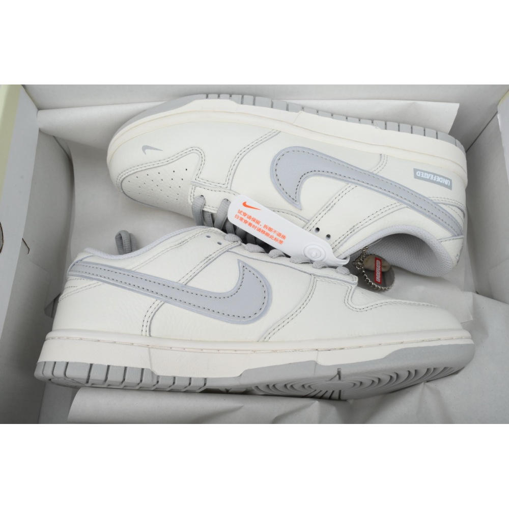 LJR Batch Nike Dunk Low x Undefeated White Grey SF1588-135