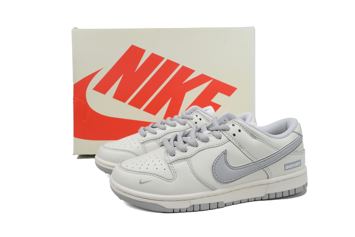 LJR Batch Nike Dunk Low x Undefeated White Grey SF1588-135