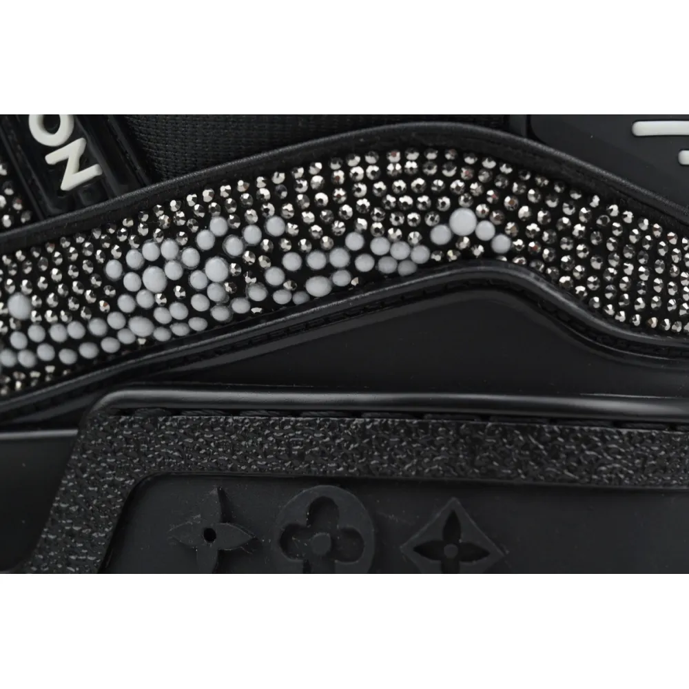Louis Vuitton LV Trainer Maxi Sneaker All Black Diamond CK24112201