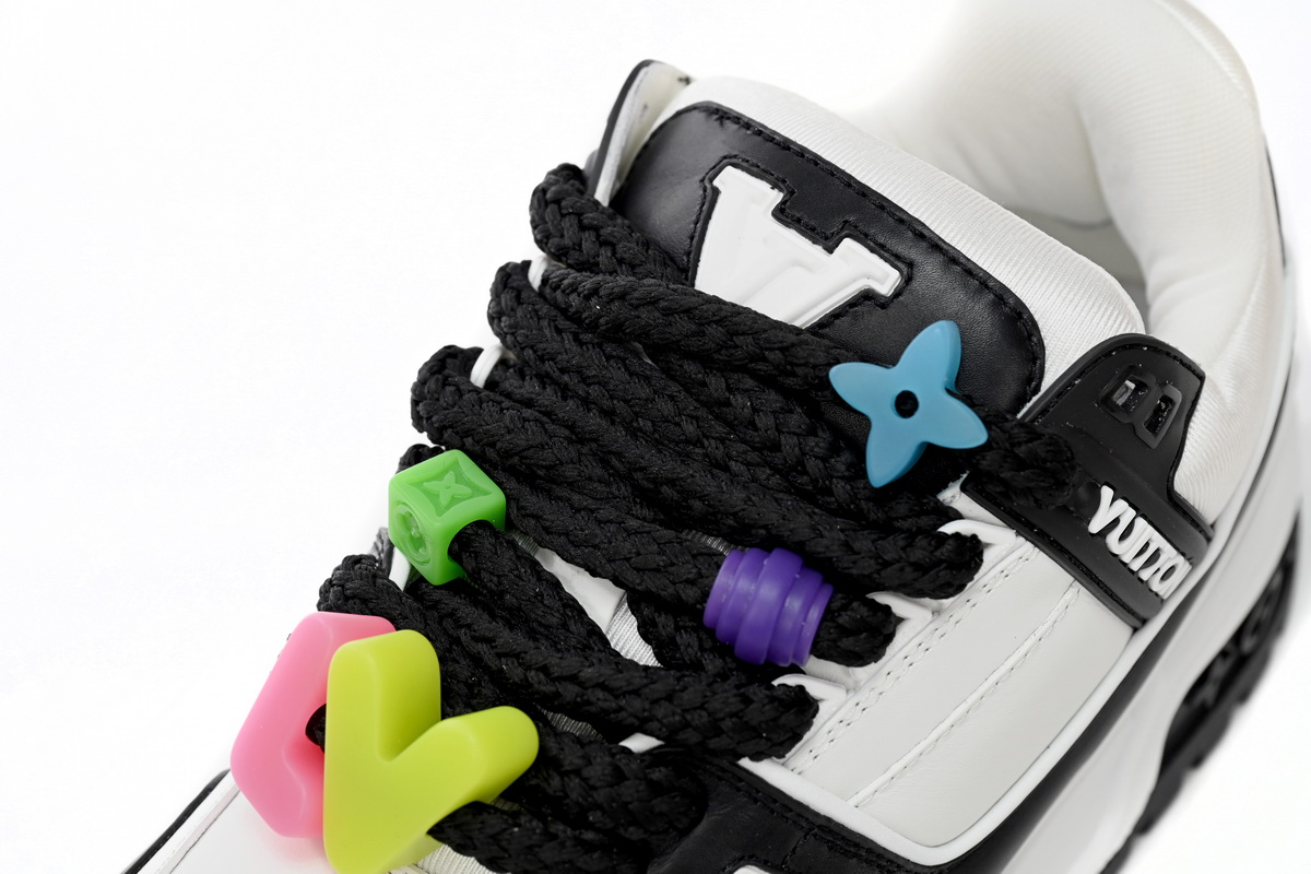 Louis Vuitton LV Trainer Maxi Sneaker Button Black 1AB8SD