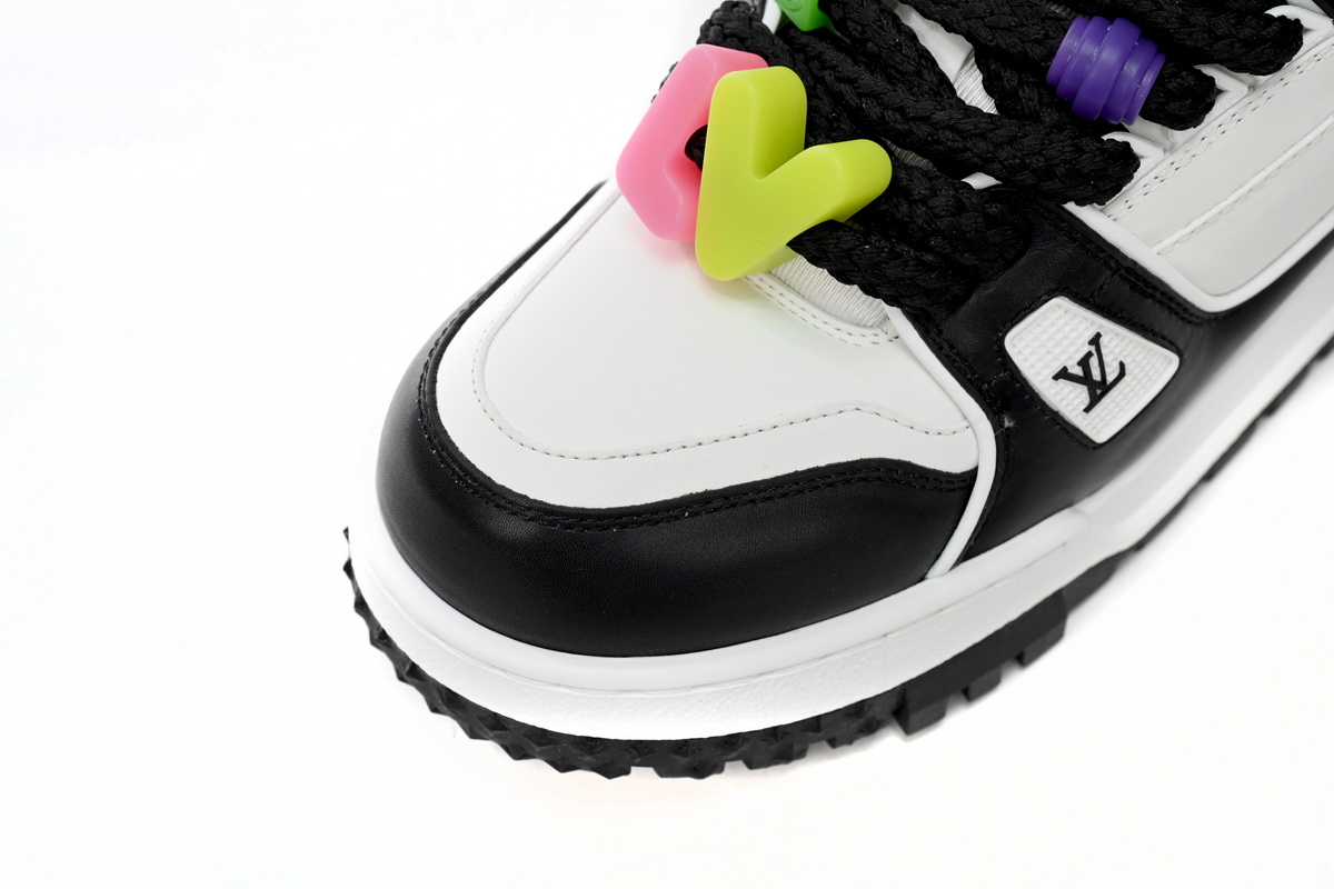 Louis Vuitton LV Trainer Maxi Sneaker Button Black 1AB8SD