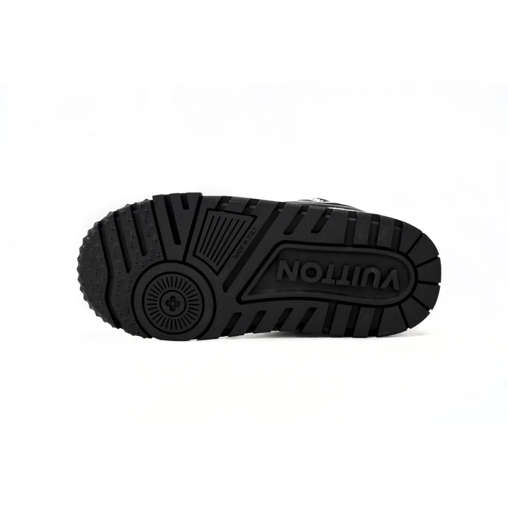 Louis Vuitton LV Trainer Maxi Sneaker Button Black 1AB8SD