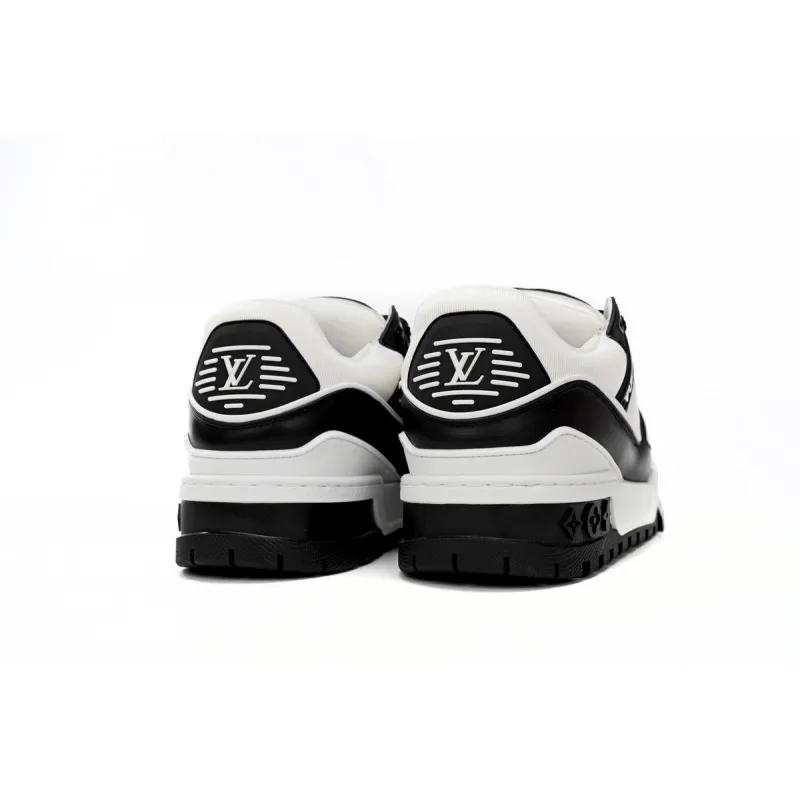 Louis Vuitton LV Trainer Maxi Sneaker Button Black 1AB8SD