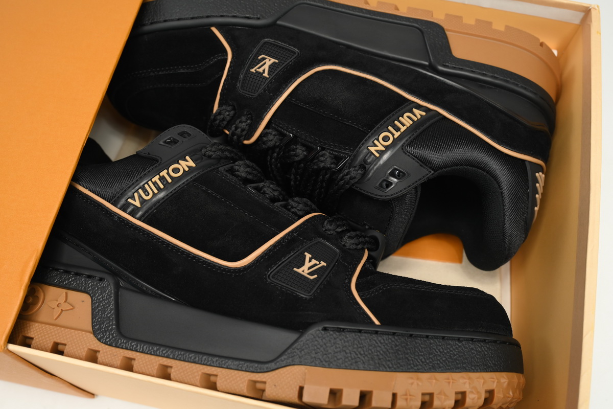 Louis Vuitton LV Trainer Maxi Sneaker Button Brown 1AB8SZ