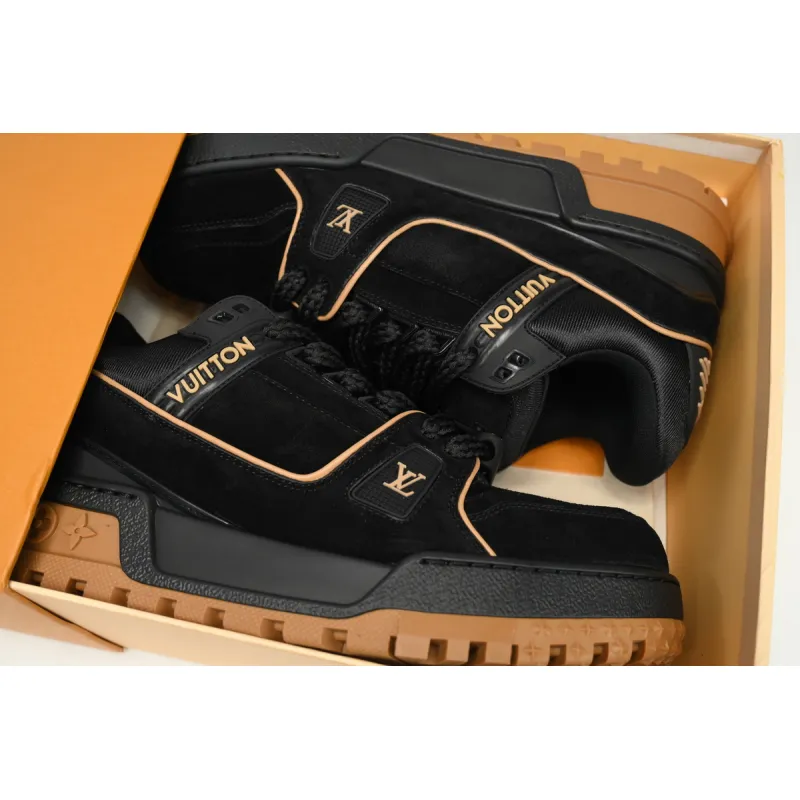 Louis Vuitton LV Trainer Maxi Sneaker Button Brown 1AB8SZ
