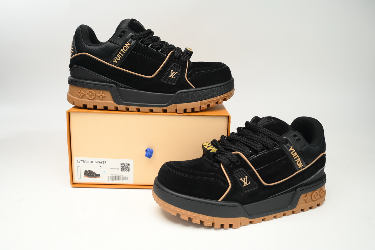 Louis Vuitton LV Trainer Maxi Sneaker Button Brown 1AB8SZ