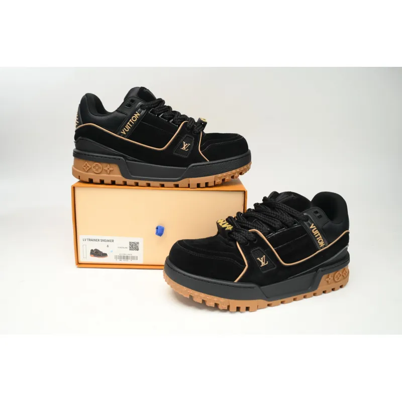 Louis Vuitton LV Trainer Maxi Sneaker Button Brown 1AB8SZ