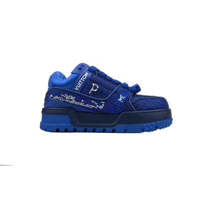 Louis Vuitton LV Trainer Maxi Sneaker Deep Blue Diamond CK24112202 02