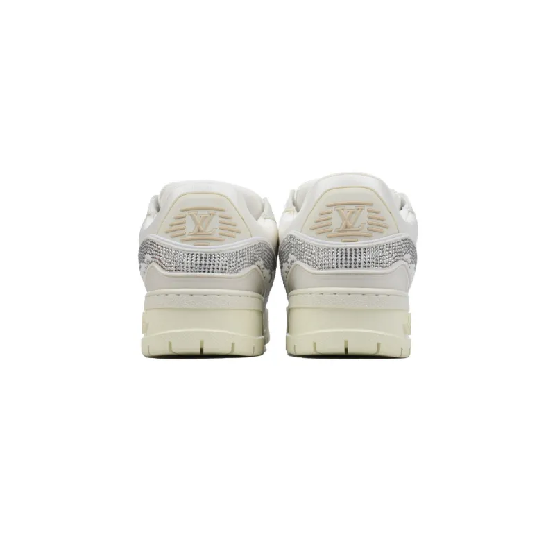 Louis Vuitton LV Trainer Maxi Sneaker White Khaki Diamond CK24112202