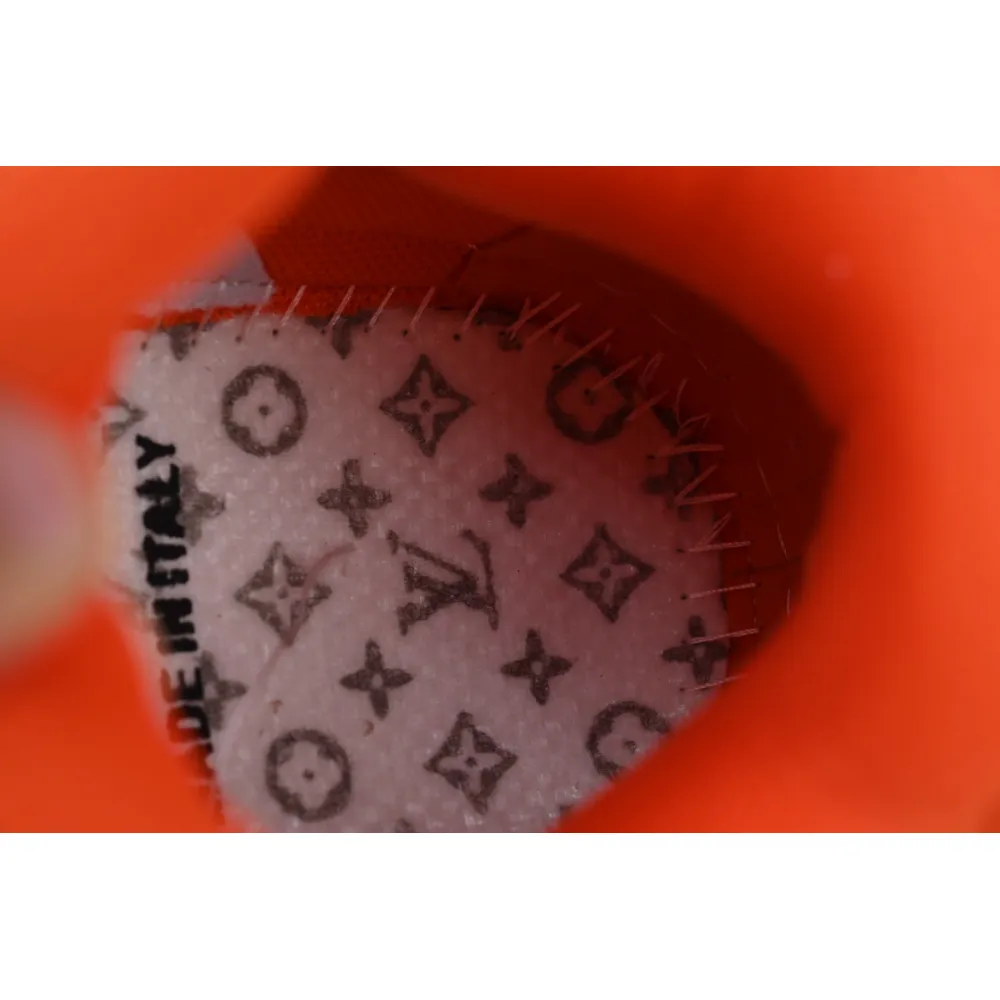 Louis Vuitton LV Trainer Maxi Sneaker White Orange Diamond CK24112201