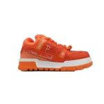 Louis Vuitton LV Trainer Maxi Sneaker White Orange Diamond CK24112201