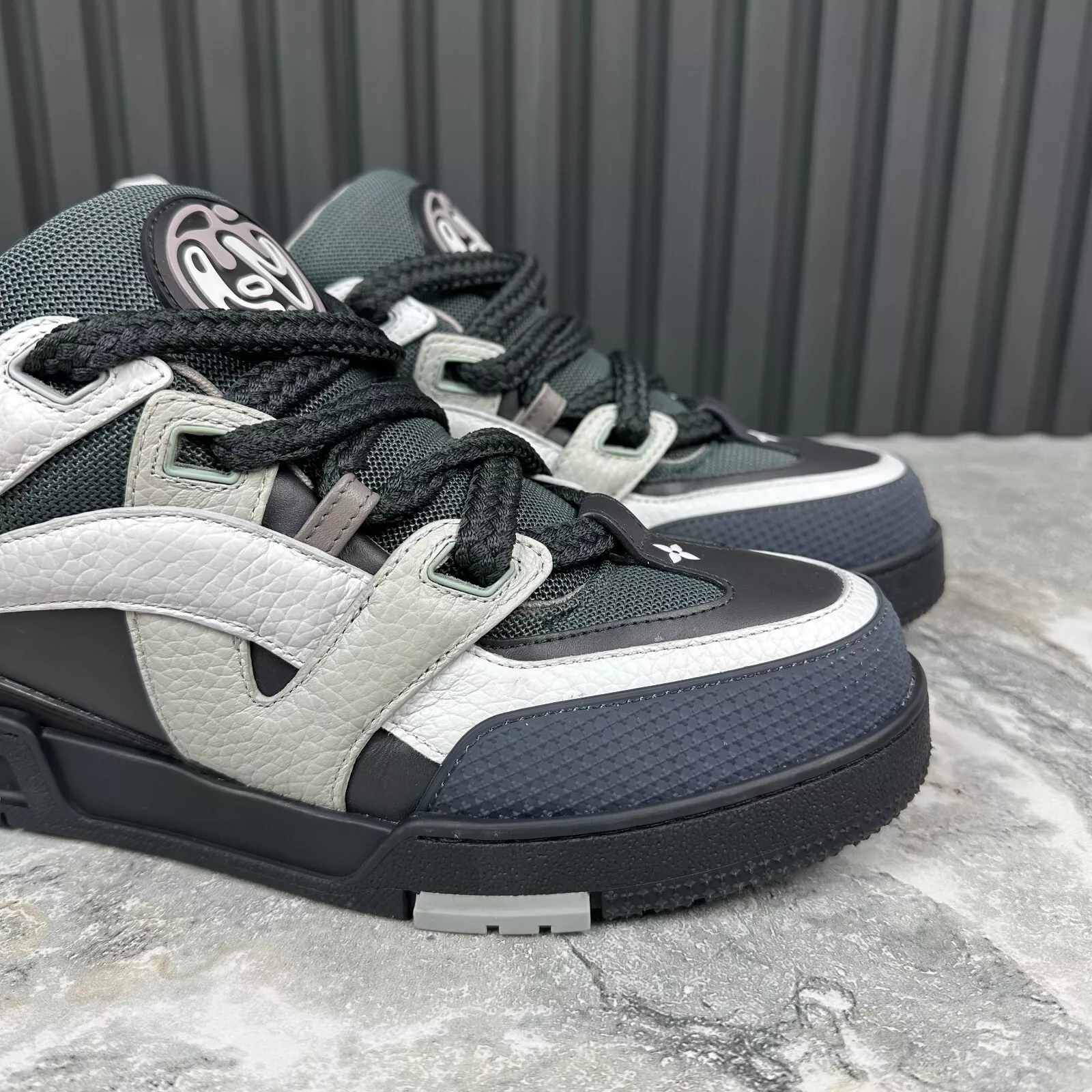 Louis Vuitton Skate Sneaker SK8 Black White CK24060301