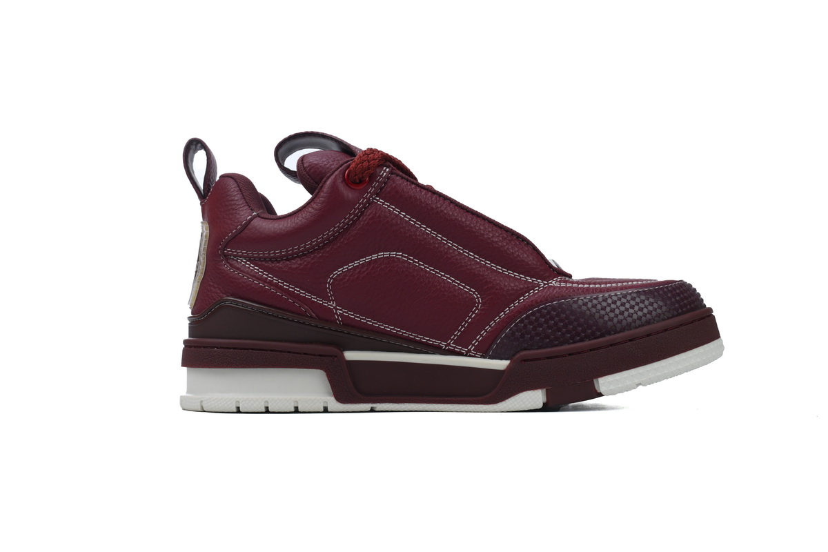 Louis Vuitton Skate Sneaker Wine Red Leather CK24060304
