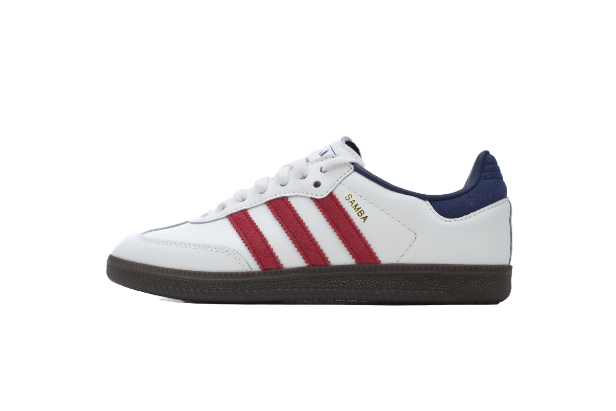 Adidas Samba OG White Victory Red Indigo IH4881