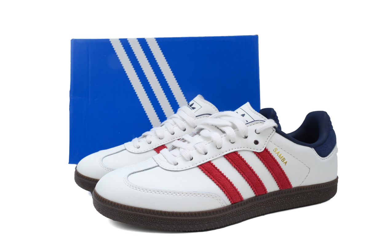 Adidas Samba OG White Victory Red Indigo IH4881