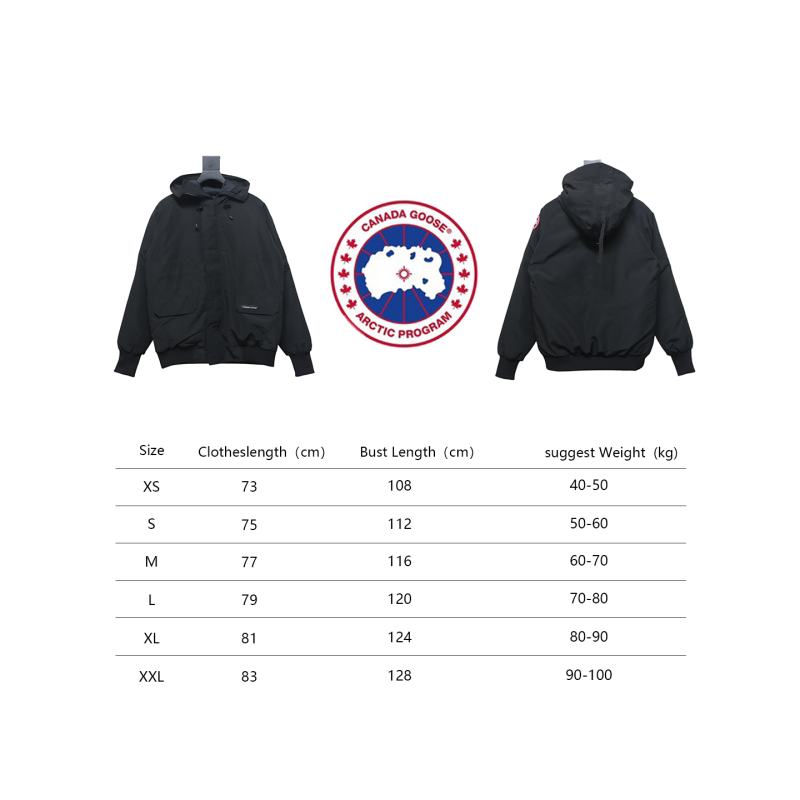 Canada Goose Chilliwack Hooded Bomber Jacket Black