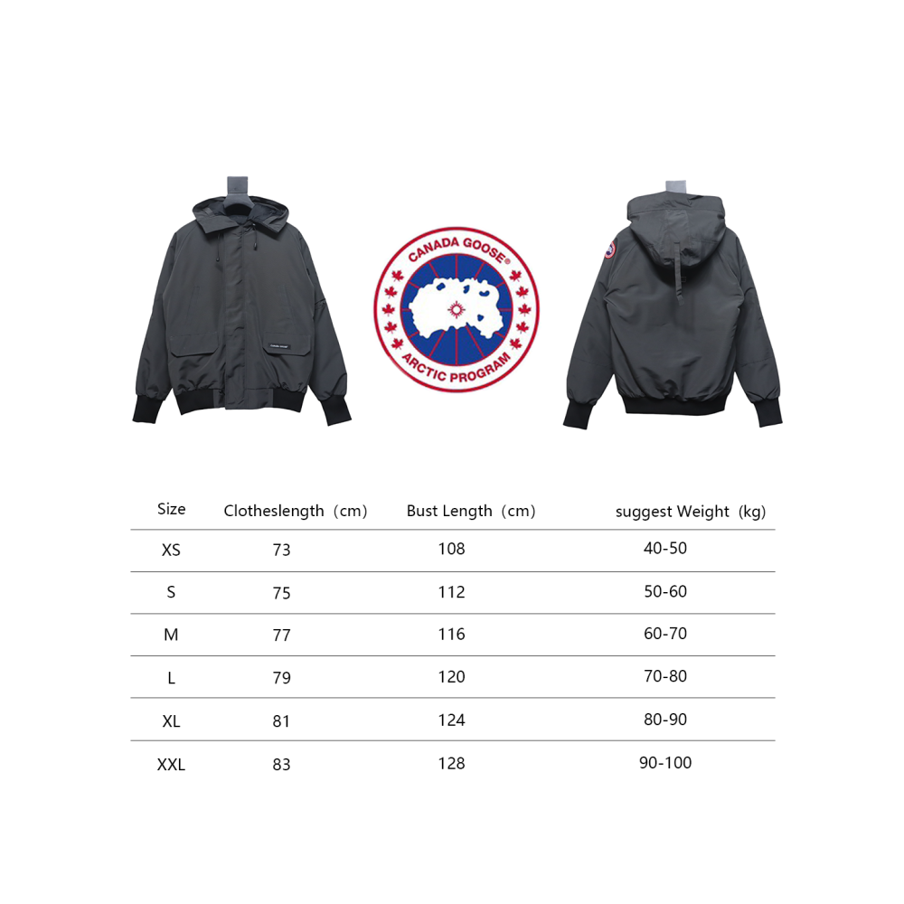 Canada Goose Chilliwack Hooded Bomber Jacket Grey