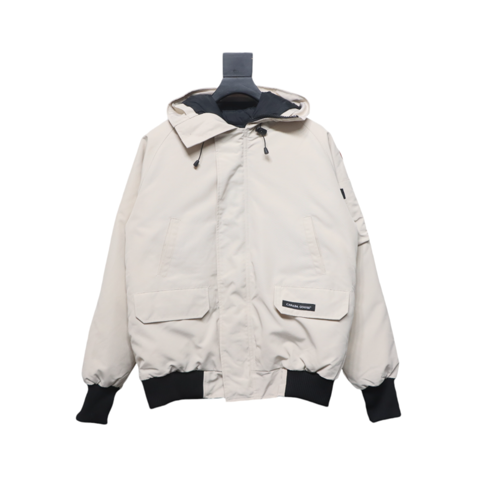 Canada Goose Chilliwack Hooded Bomber Jacket White