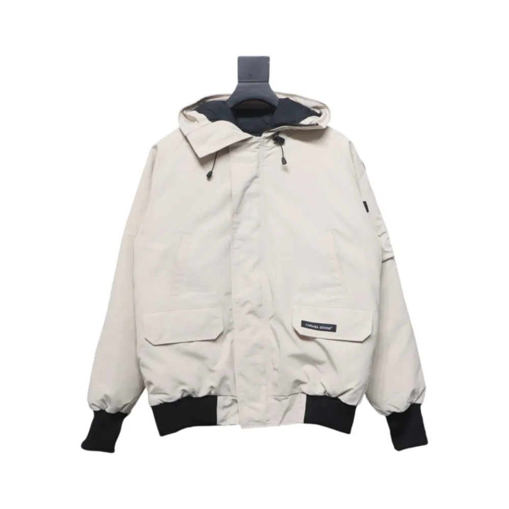 Canada Goose Chilliwack Hooded Bomber Jacket White