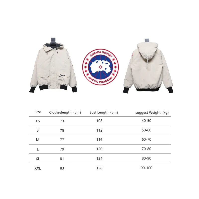 Canada Goose Chilliwack Hooded Bomber Jacket White