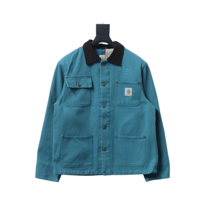 CARHART Michigan x STUSSY Jacket Blue 01
