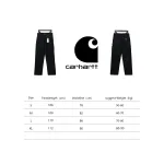 Carhartt washed distressed knee-length canvas overalls lumberjack pants black