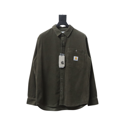 Carhartt WIP L/S Flint Regular Fit Men's Shirt Green 01