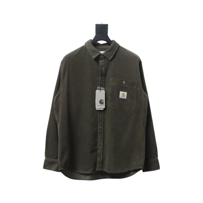 Carhartt WIP L/S Flint Regular Fit Men's Shirt Green 01