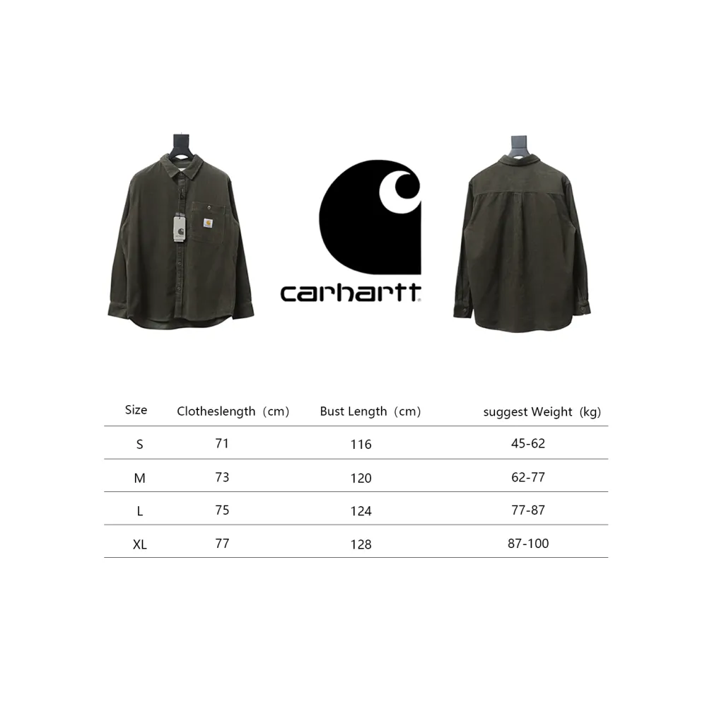 Carhartt WIP L/S Flint Regular Fit Men's Shirt Green