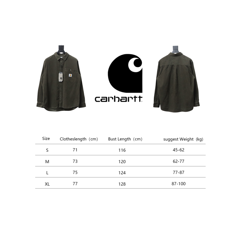 Carhartt WIP L/S Flint Regular Fit Men's Shirt Green