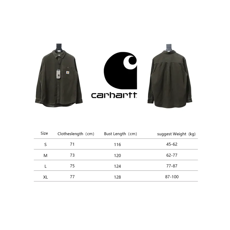Carhartt WIP L/S Flint Regular Fit Men's Shirt Green