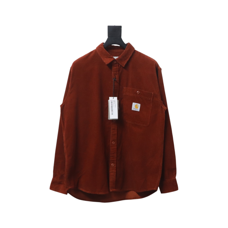 Carhartt WIP L/S Flint Regular Fit Men's Shirt Red