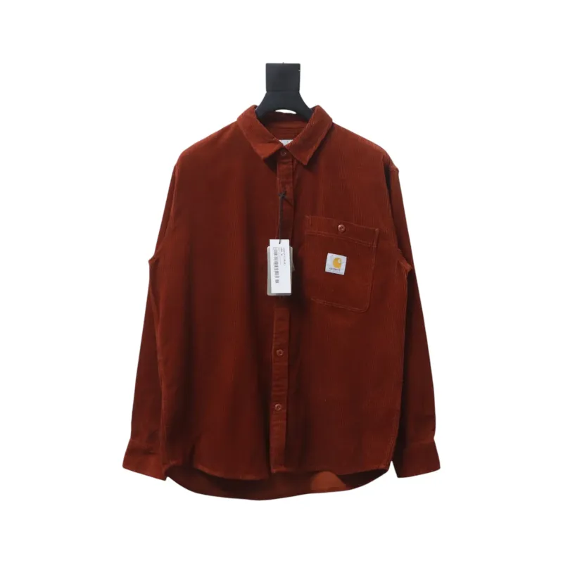 Carhartt WIP L/S Flint Regular Fit Men's Shirt Red