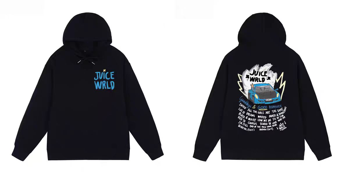 Juice Wrld 999 Hoodie Black YZ 241126