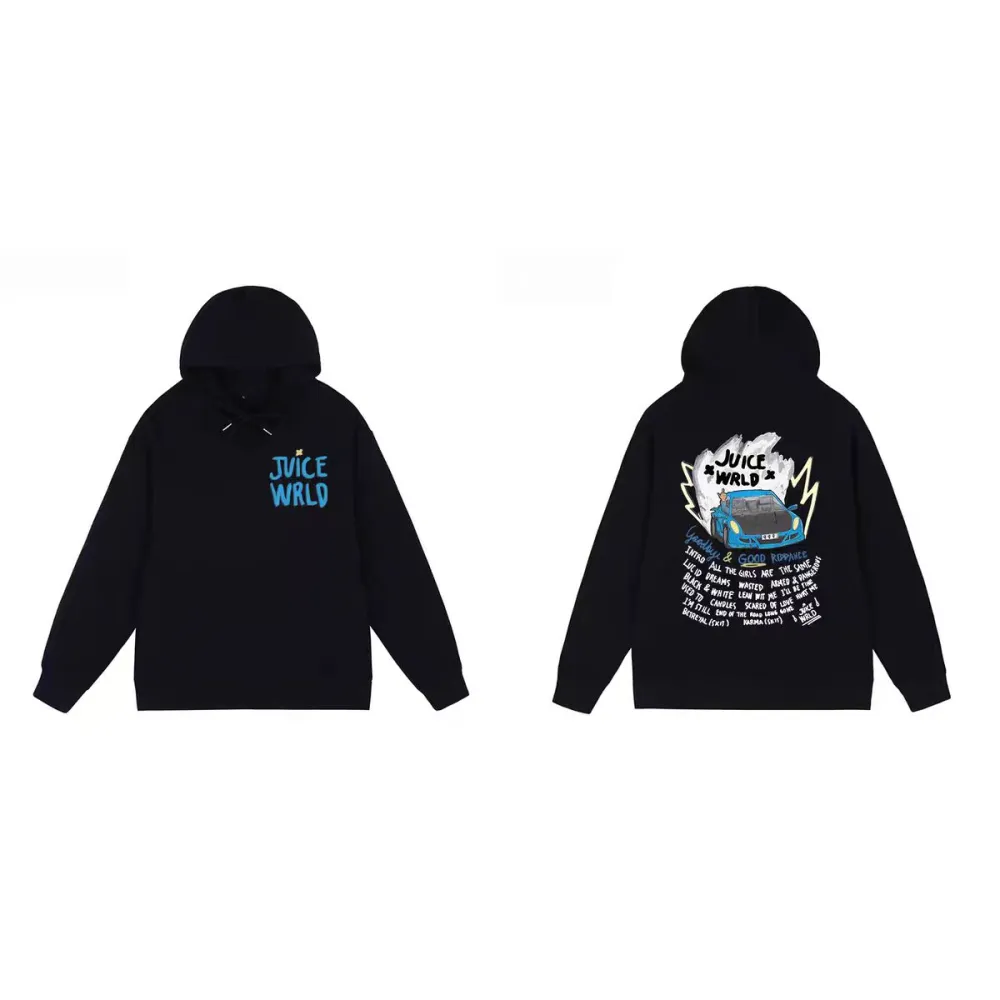 Juice Wrld 999 Hoodie Black YZ 241126