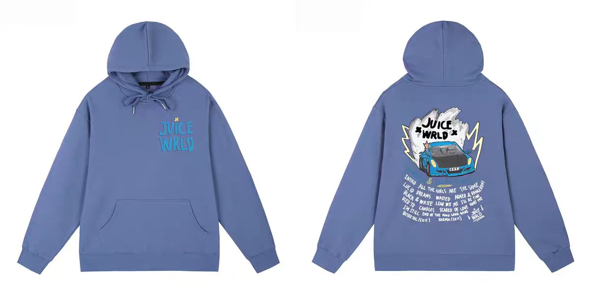 Juice Wrld 999 Hoodie Blue YZ 241126
