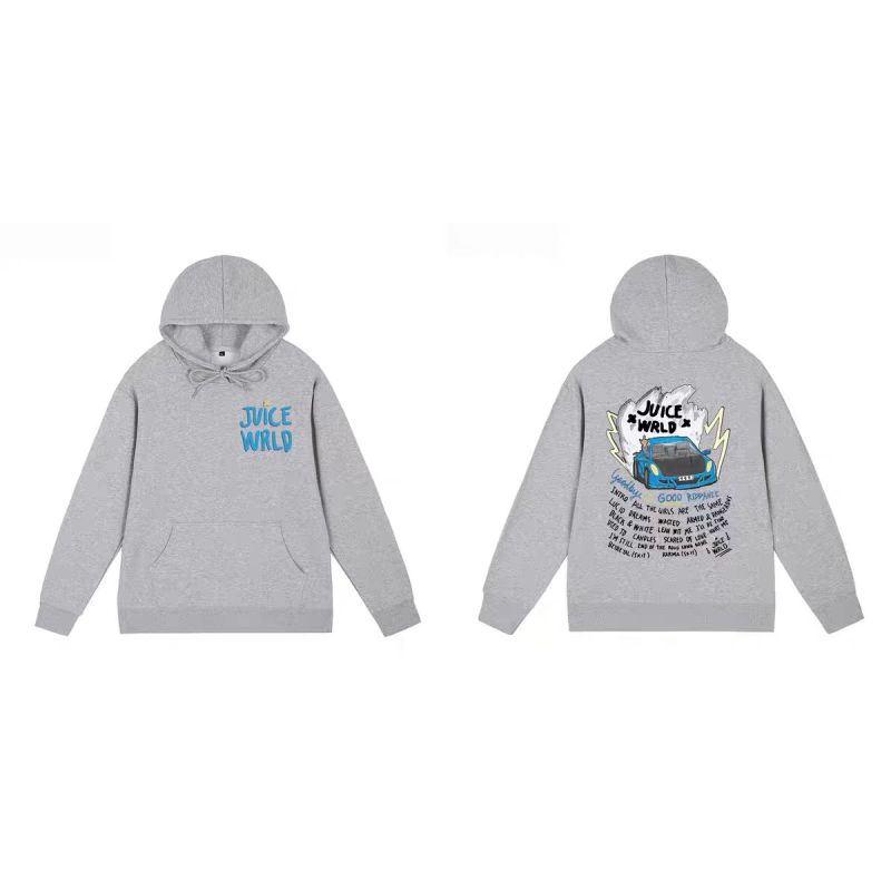 Juice Wrld 999 Hoodie Grey YZ 241126