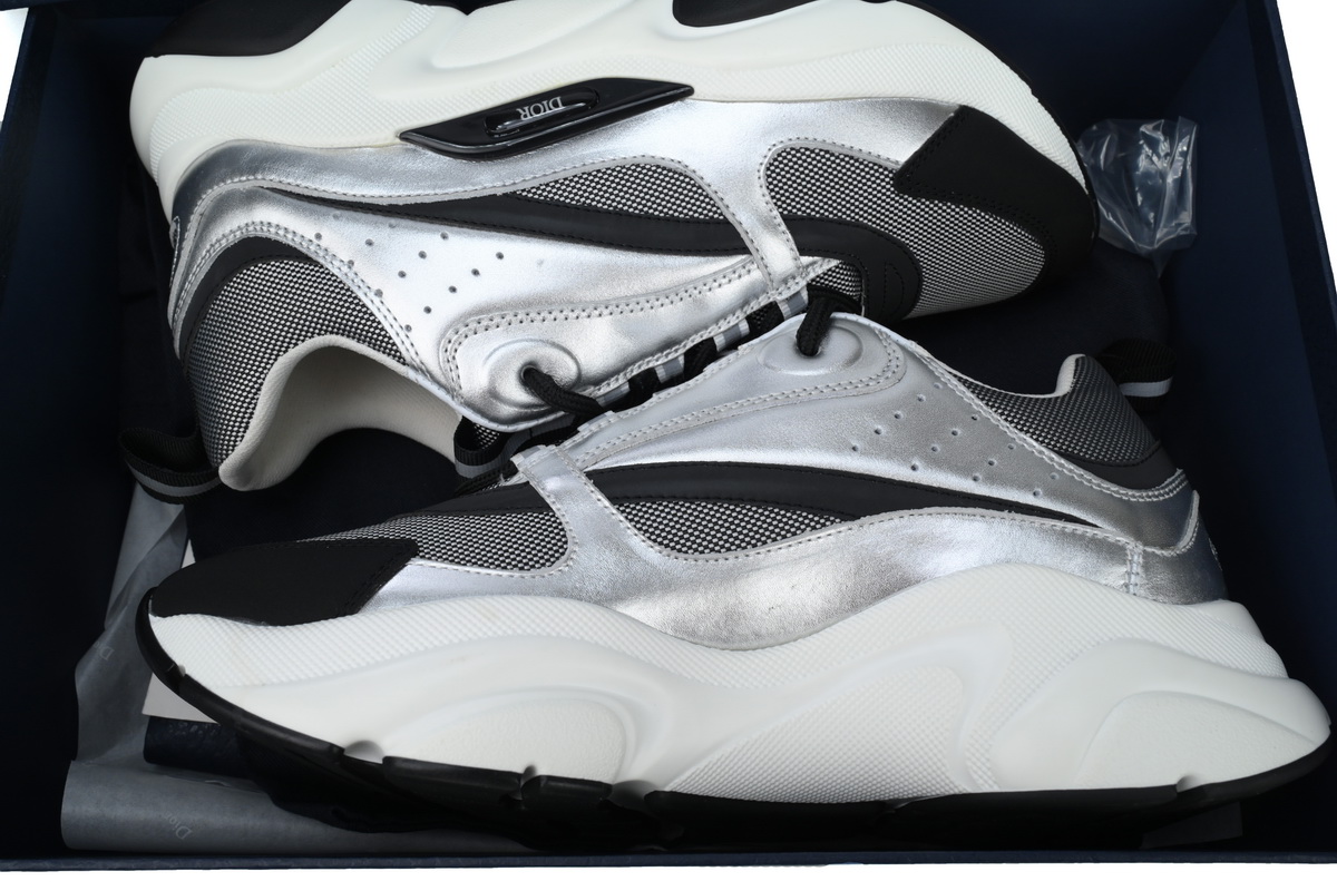 Dior B22 Sneaker Black Grey Silver Cream CK240921