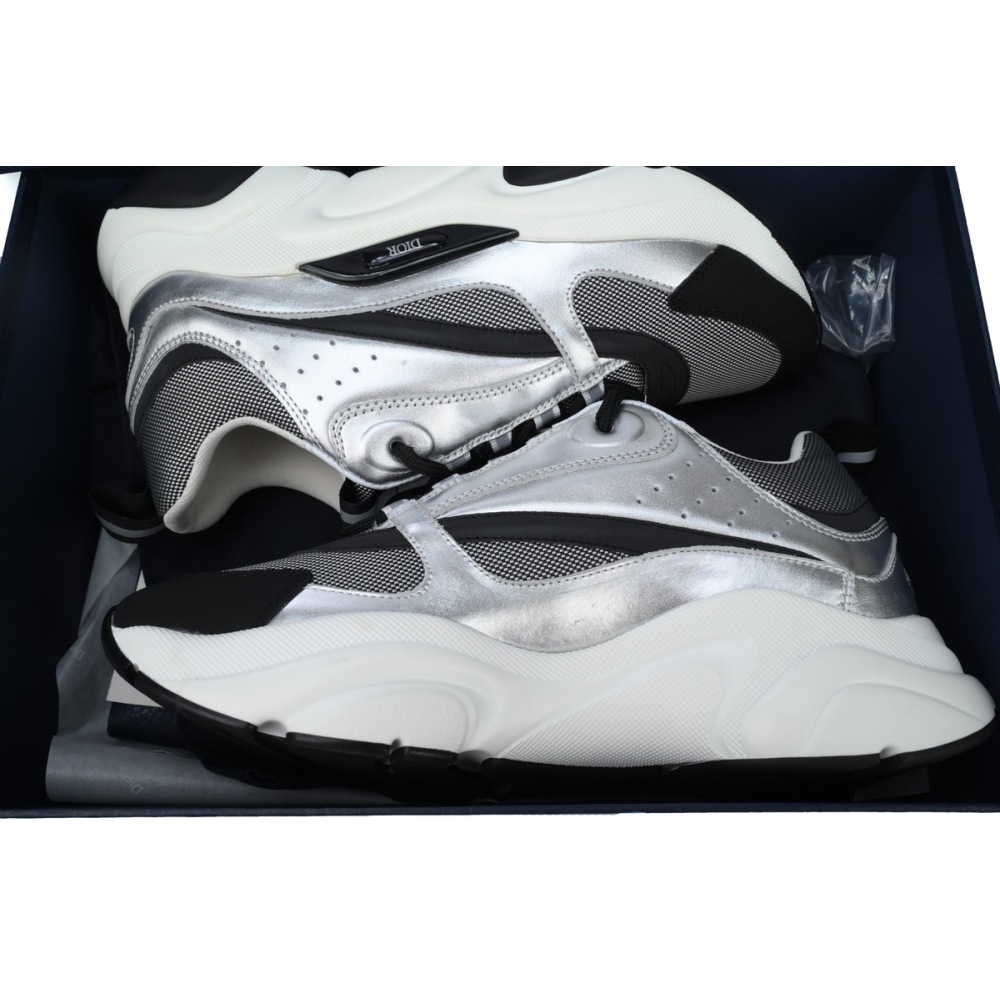 Dior B22 Sneaker Black Grey Silver Cream CK240921