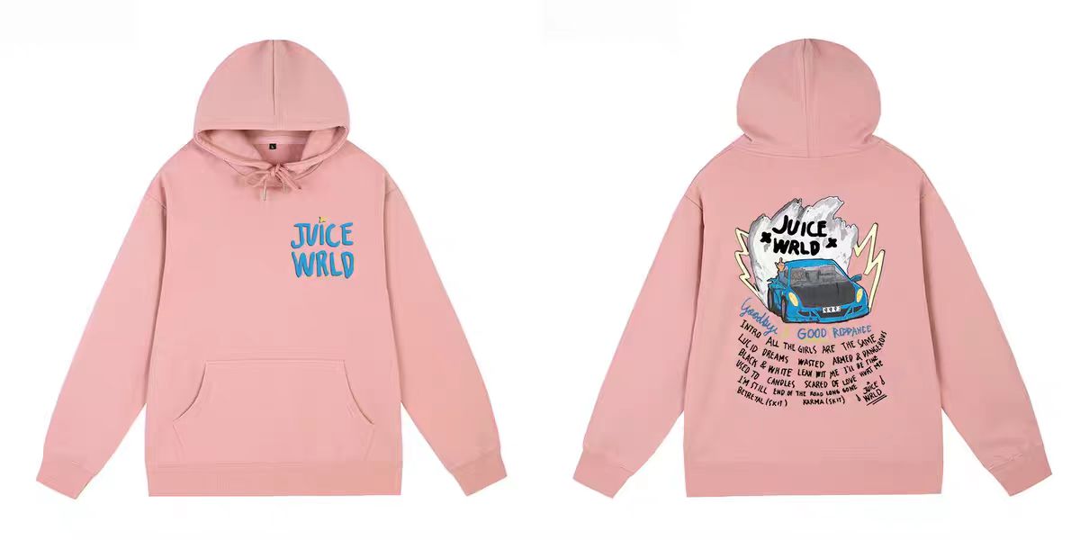 Juice Wrld 999 Hoodie Pink YZ 241126