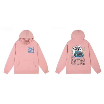 Juice Wrld 999 Hoodie Pink YZ 241126 01