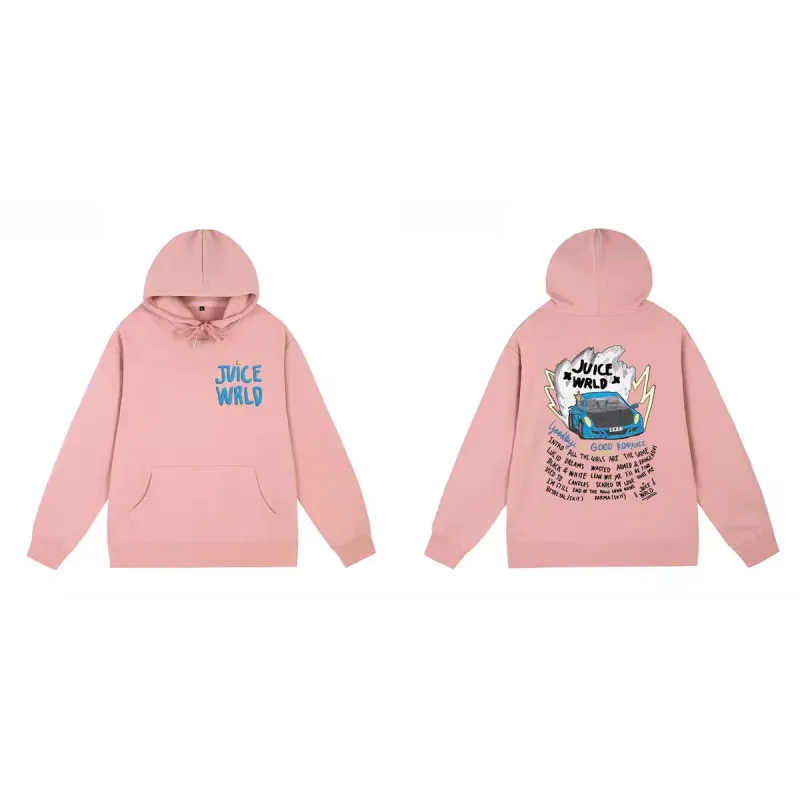 Juice Wrld 999 Hoodie Pink YZ 241126