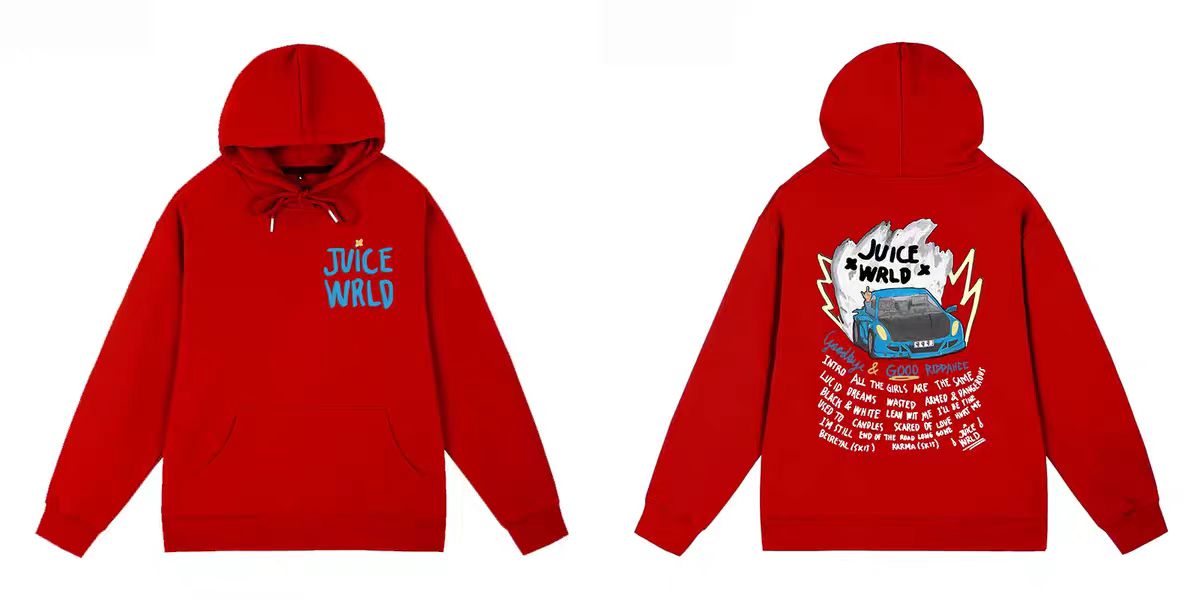 Juice Wrld 999 Hoodie Red YZ 241126