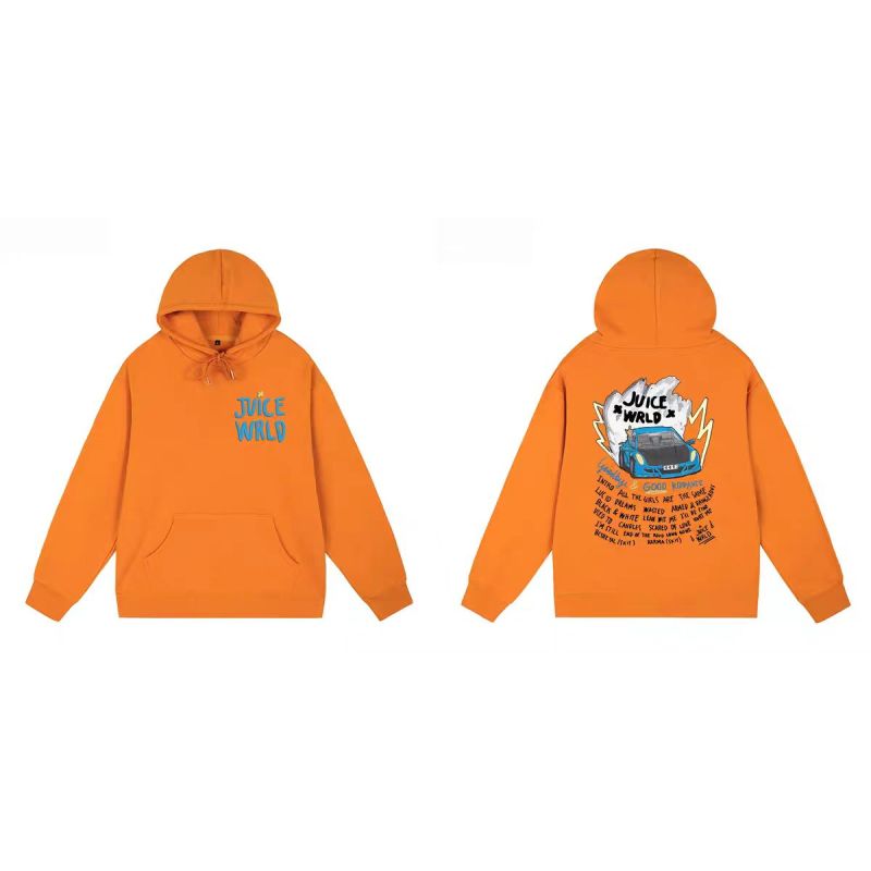 Juice Wrld 999 Hoodie Orange YZ 241126