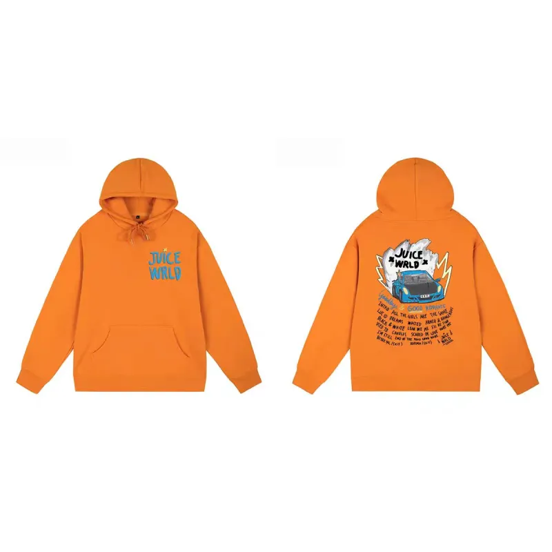 Juice Wrld 999 Hoodie Orange YZ 241126