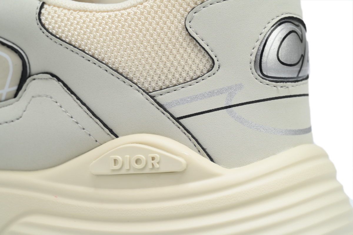 Dior B30 Sneakers Reflective CD30 Cream Green 3SN279ZRD-H166