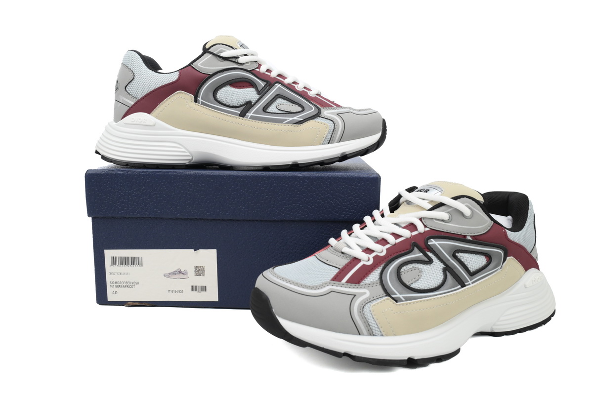 Dior B30 Sneakers White Brown Beige 3SN279ZMA-16141